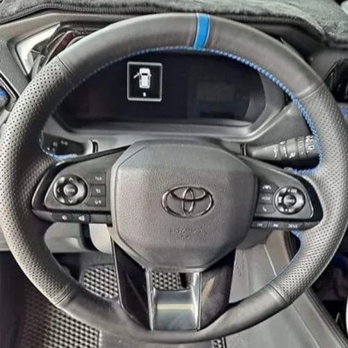 Imagen 2 del producto Cubierta trenzada para volante de coche, cobertura completa para Toyota Yaris Cross 2023-2026, accesorio de cubierta para volante transpirable DIY