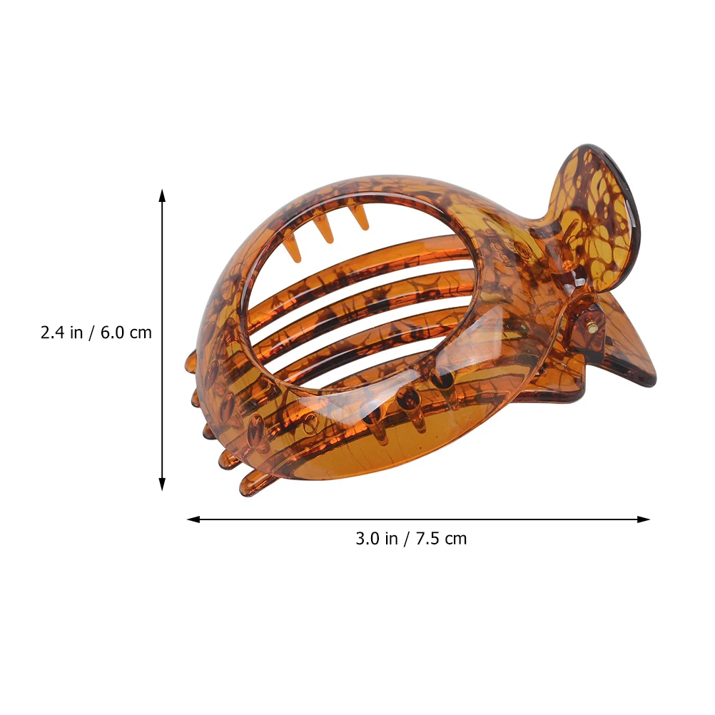

Hairpin 3 Headwear Resin Clips Hollow Out Clip Comfortable Grip Hair Clip Women Headwear Hair Accessories For Daily Use