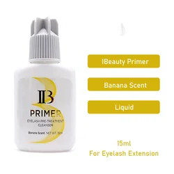 1 Bottle IBeauty Eyelash Primer Banana Scented Used on Roots of False Eyelashes Extension 15ml Make Eyelash Glue Stronger Health