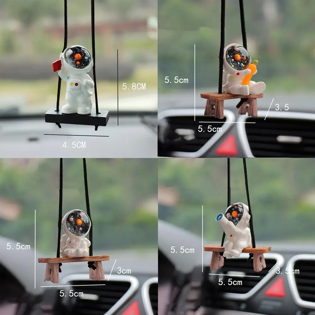 Car Astronaut Decoration Astronaut Hanging Decor Car Swing Astronaut Pendant Resin Craft Spaceman Ornament Auto for Accessories
