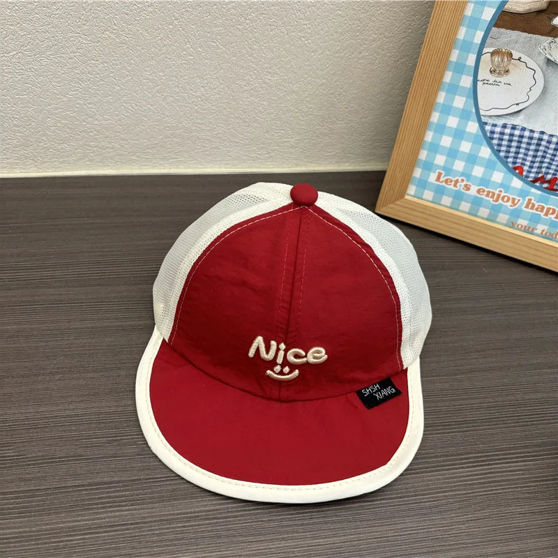 

Fashion Baby Quick Drying Sun Hat Summer Sunshade Duck Tongue Hats 6-15Month Children Mesh Baseball Cap Infant Sunscreen Visors