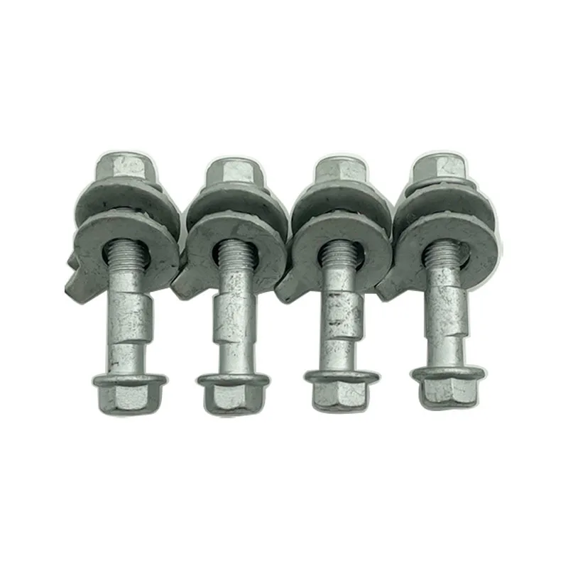 4PCS 10mm-17mm 12.9 Level Automotive Four Wheel Alignment Camber Bolt Tire Eccentric Screw Car Adjustment Repair Tools Silver