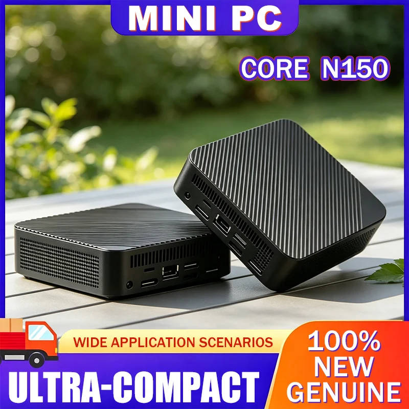 Silent Cooling Portable Mini Desktop Intel Core N150 16GB 1TB 2TB SSD WiFi6 High Performance Office Home PC NEW