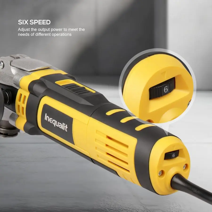 Tool, 3.5A Oscillating Multi Tool Kit with 6 Variable Speed, 4 Oscillation Angle, Quick Release System and 30Piece Accessory Set