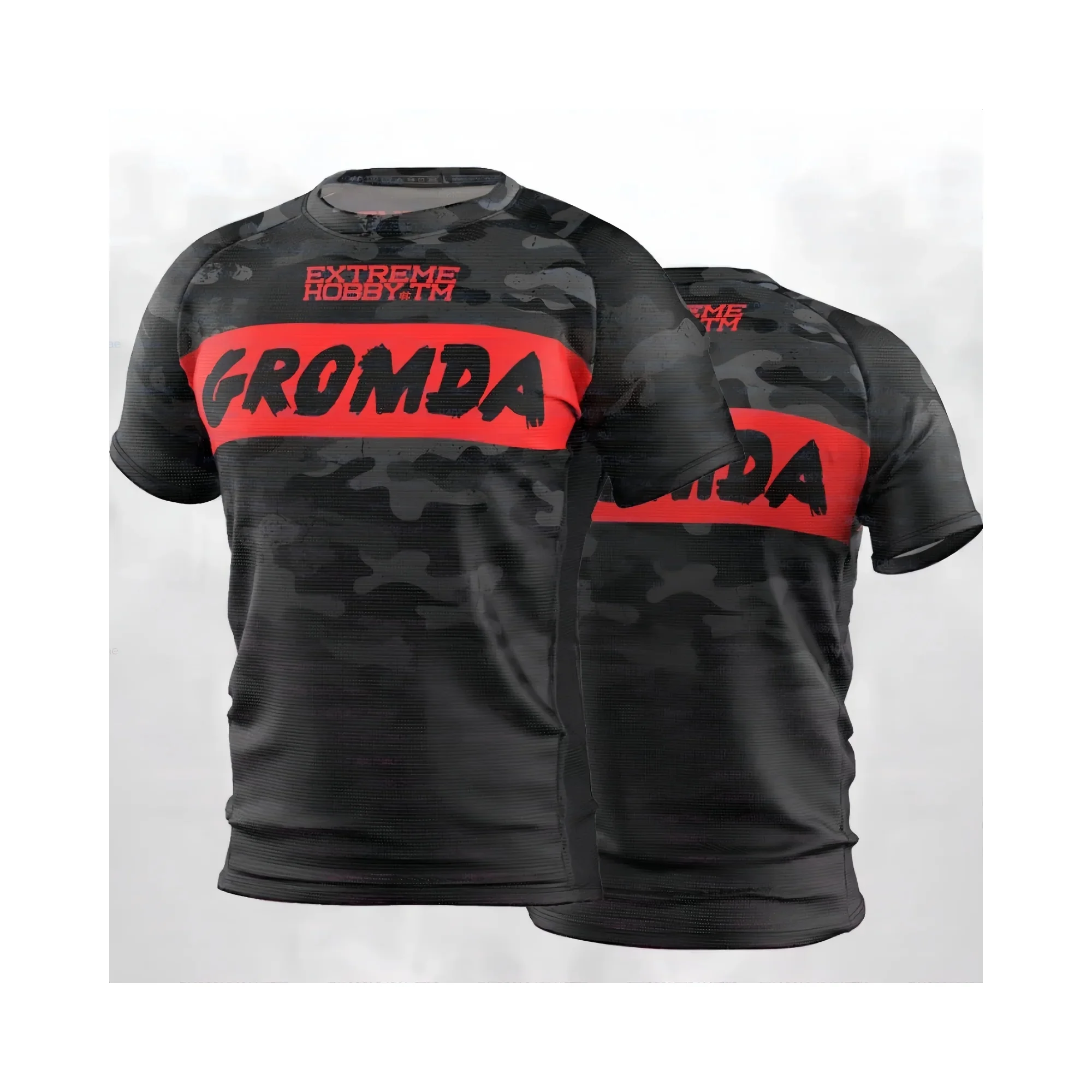 2026 GROMDA Fighting Club Men's Short sleeved Top Quick drying MMA Boxing Training T-shirt Sublimation Printed Exercise T-shirt