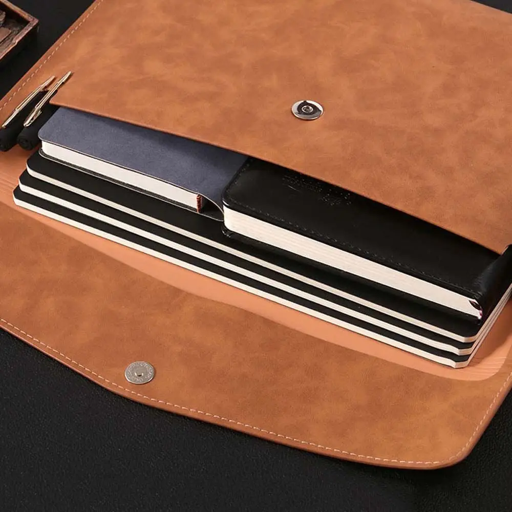 

Высококачественная сумка для планшета большой емкости, дизайн на пуговицах, деловая сумка, сумка для ноутбука, сумка-органайзер для документов, папка из искусственной кожи