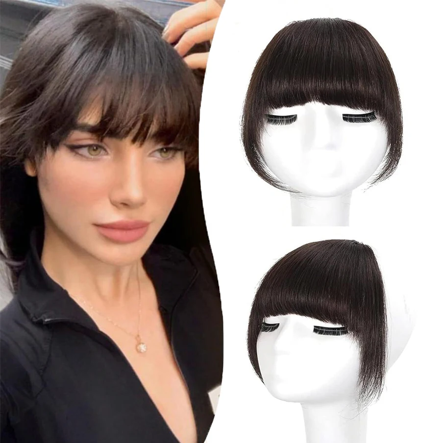 

Накладка-пучок на заколках, невидимая, 100% натуральные человеческие волосы, 3D-эффект, прямые, мгновенно прикрепляется, для женщин