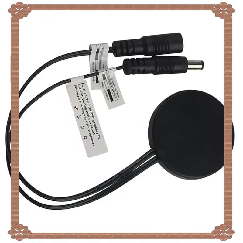 24-Hour Delivery 3X Wood Panel LED Touch Sensor Dimmer Switch  Switch Touch Switch For LED Strip Black