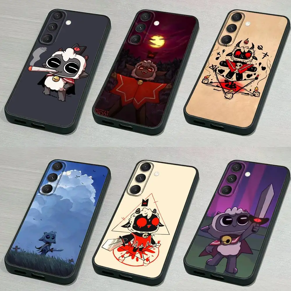 

Cult of the L-Lamb Phone Case For Samsung S 25,24,23,22,30,21,10,9,Ultra,Plus,Lite,FE,4,5G Black Soft Case