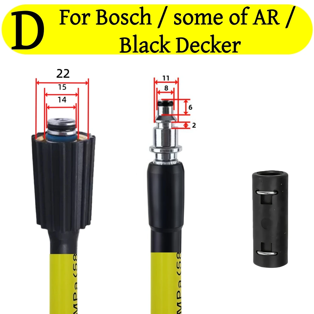 5-20 Meter Hochdruckreinigungsschlauch 5800 psi Autowäscheschlauch Wasserwäscheverlängerungsschlauch für Karcher Lavor Bosch Patriot Nilfisk Huter Portland – Detail 11