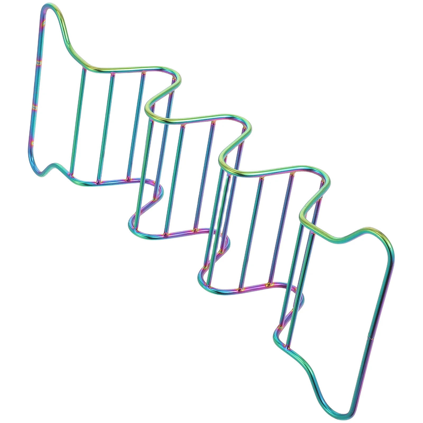 

Stainless Steel Taco Holder Multi-Shell Compartments Taco Rack Oven Grill Baking Hard Soft Shell Serving Stand