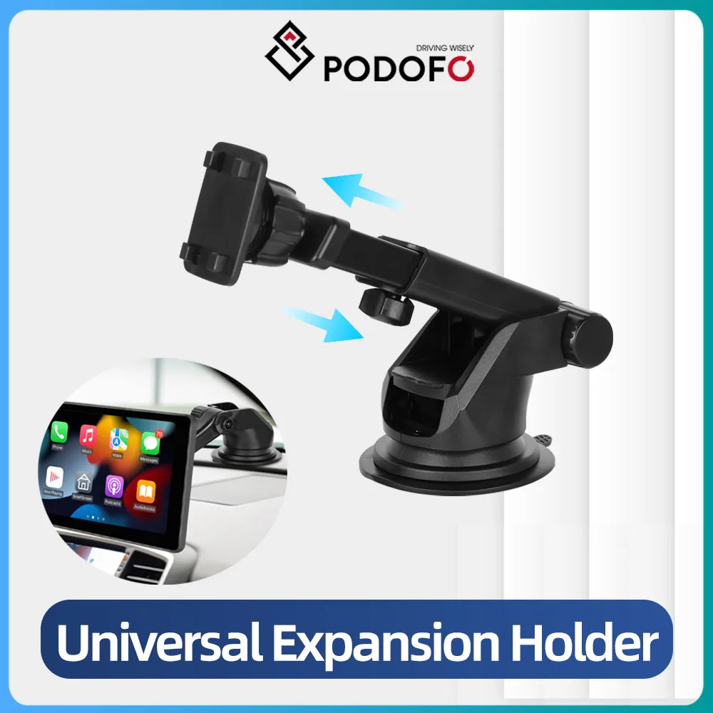 Podofo Expansion bracket holder Suction cup bracket for MP5 Car Radio Carplay Multimedia Video Player