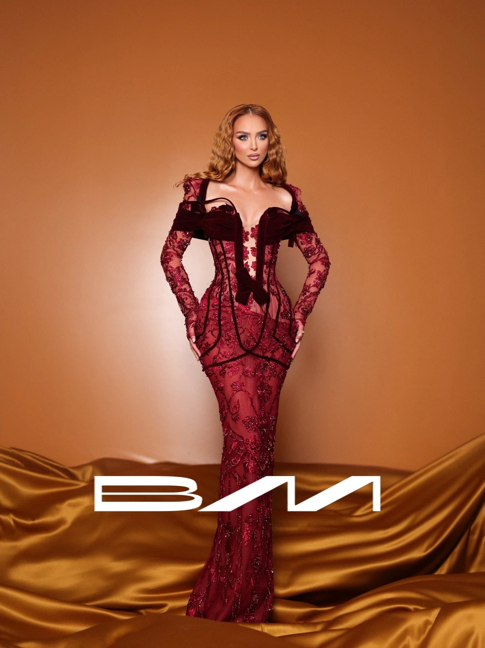 BRLMALL Red Chic Straight Corset Evening Dress Stunning Sweetheart Neck Beading Bow Cocktail Gown Customized Richly Formal Wear