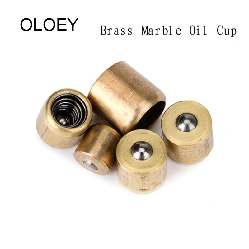 5-10 pz ottone pulsante oliatore pressa Fit palla olio grasso tazza per motore a Gas macchina utensile