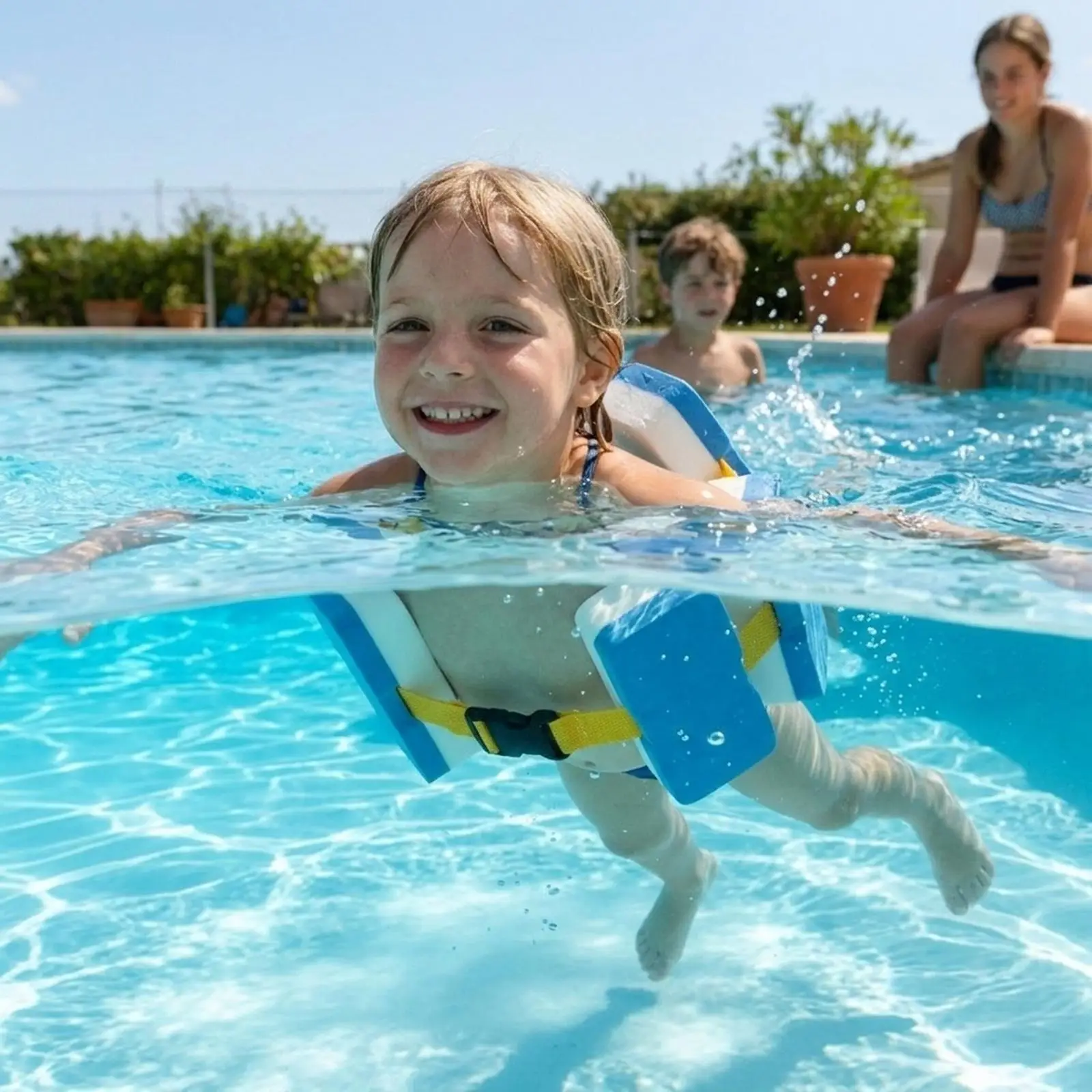 

Swim Belt Comfortable EVA Foam Flotation Board Adjustable Buoyancy Aid for Pool Workouts Kids Adults Beginners