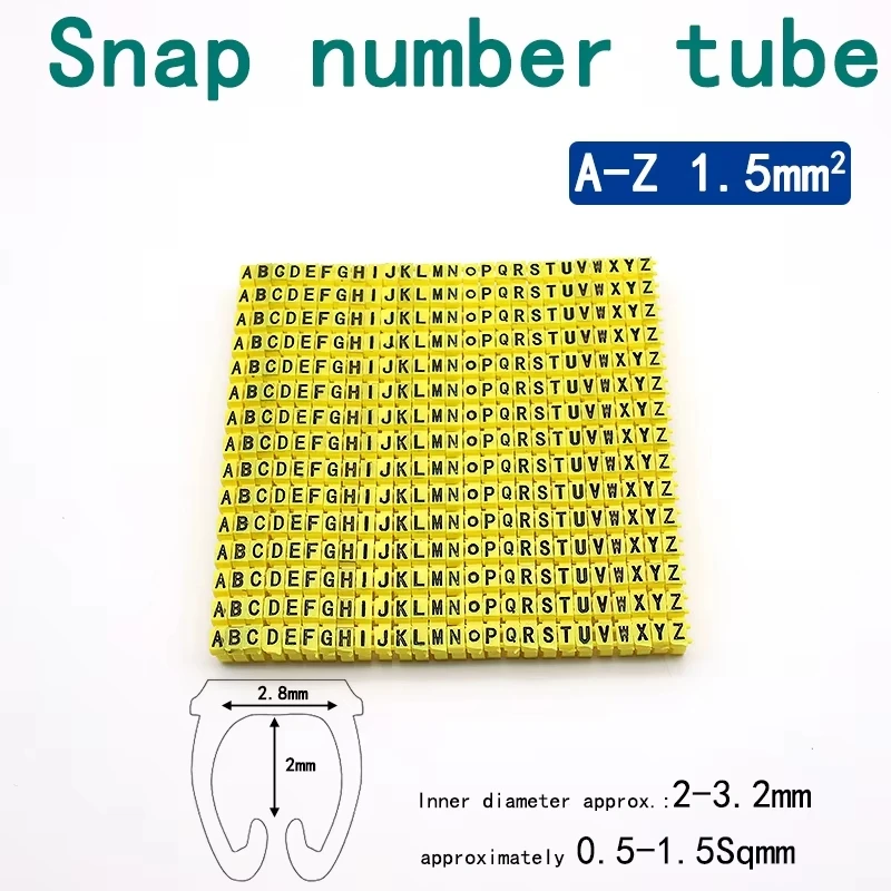 150/100 Stück Kabelmarkierungen, bunte C-Typ-Marker, Nummernschild-Etikett für 2–3 mm Draht, auffällig und einfach zu identifizieren