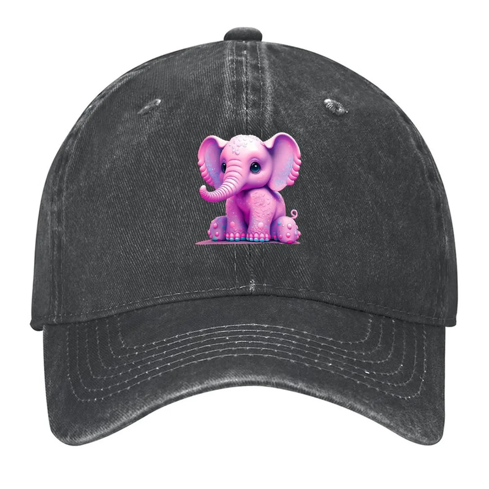 

Cute Little Pink Elephant Baseball Cap Anime Hat hiking hat Golf Wear Winter hat Ladies Men's