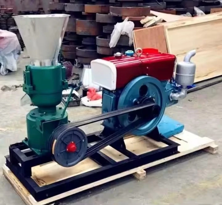high-productivity stainless steel animal feed pellet machine, feed grinder 200 kg/h processing capacity, multi-fuel 2-y