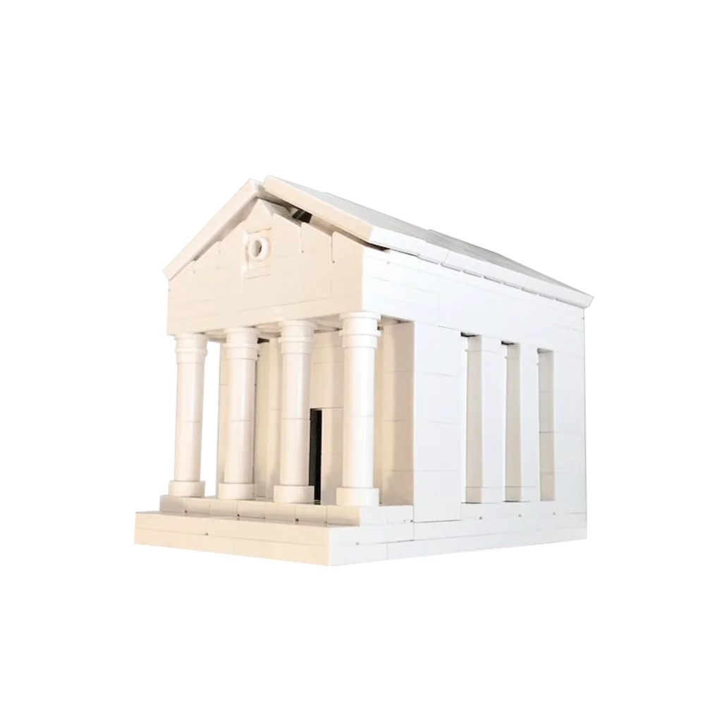 Gobricks MOC MOC Ancient Egyptian Architecture Tiny Greek Temple Building Block set Ancient Street View Roman Pillar Brick Toys