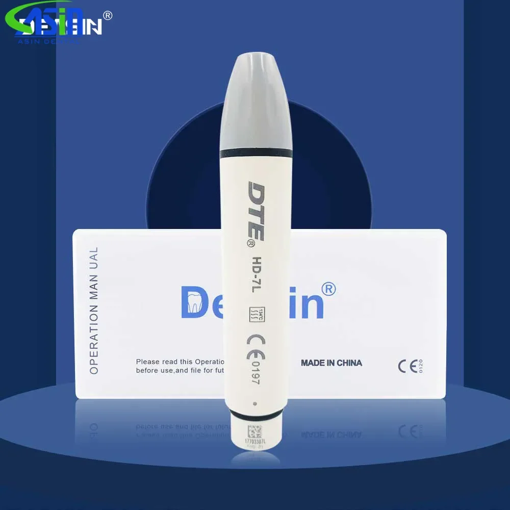 High Quality DEASIN LED Light Ultrasonic Piezo Scaler Handpiece Fit DTE SATELEC Scaling Tips HD-7L Equipment