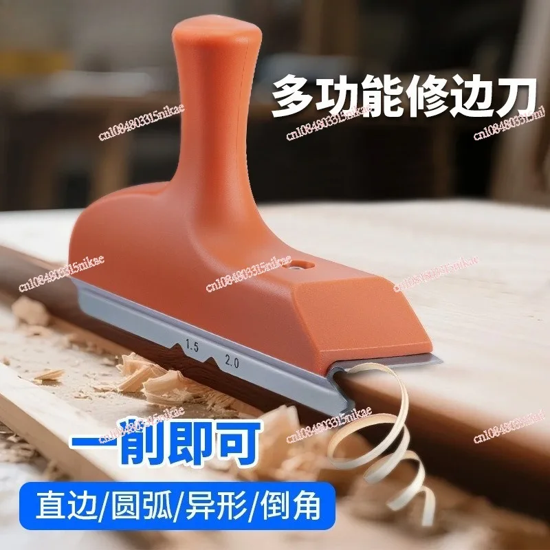 

3-in-1 Edge Banding Trimmer | Rounded Edge Deburring Chamfering Plane for Melamine Board