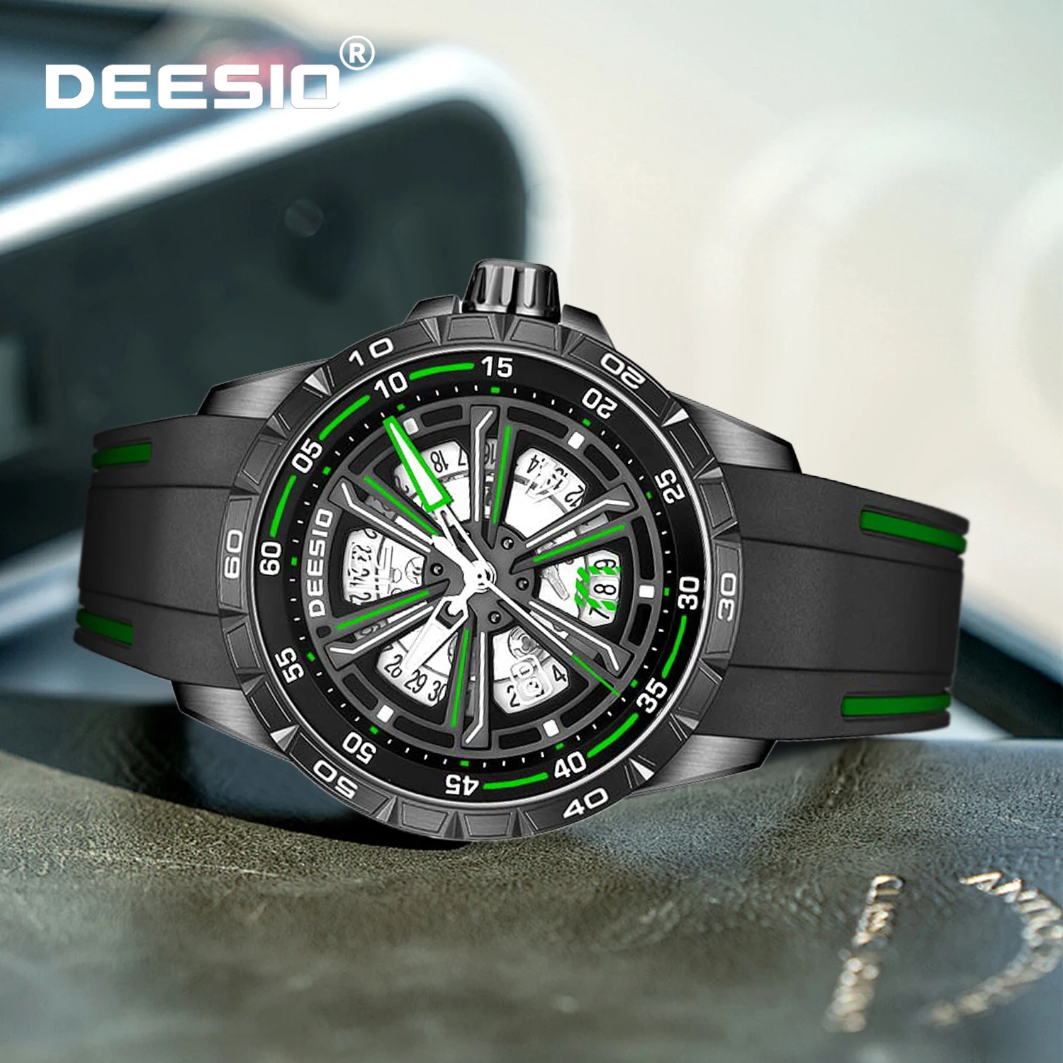 

Автоматические механические часы Deesio Wheel Drive Series 43 мм, корпус из нержавеющей стали 316L, сапфировое стекло, светящиеся, водонепроницаемые, для мужчин