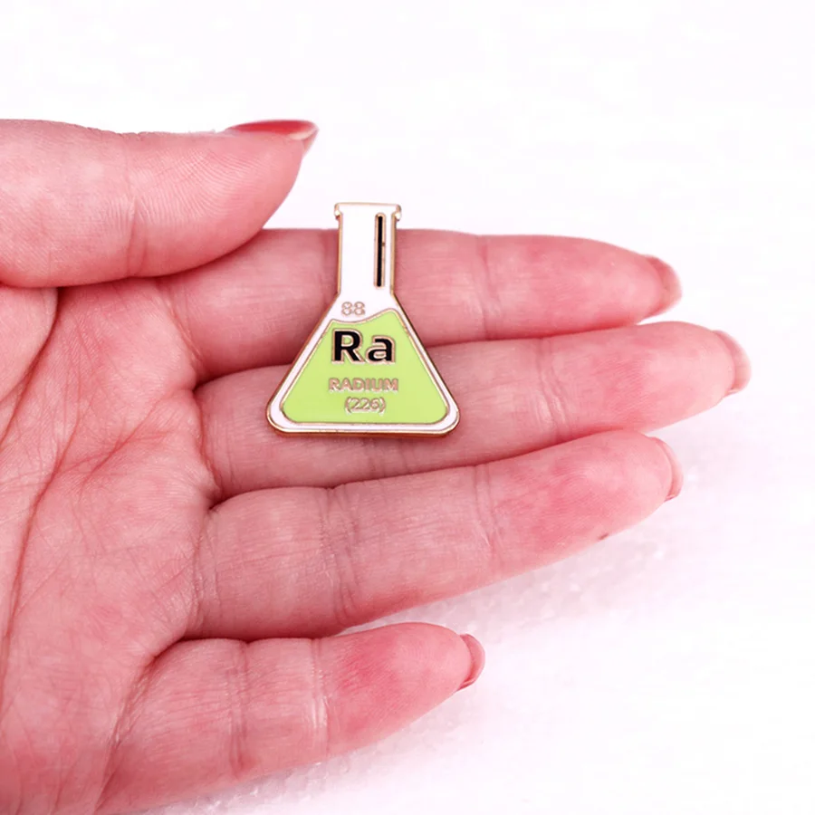 Ra Radium Enamel Pin Chemical Element Periodic Table Chemistry Badge Brooch Jewelry