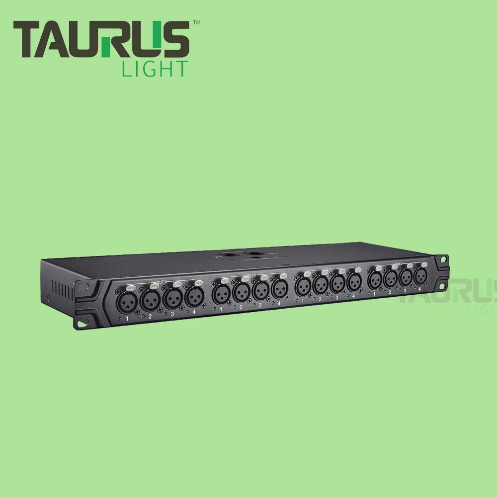 

Высококачественный обновленный профессиональный 3- или 5-контактный DMX-сплиттер на 16 выходов с оптической изоляцией