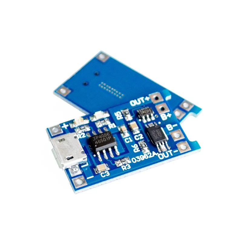 10pcs/lot 5V Micro USB 1A 18650 Lithium Battery Charging Board With Protection Charger Module