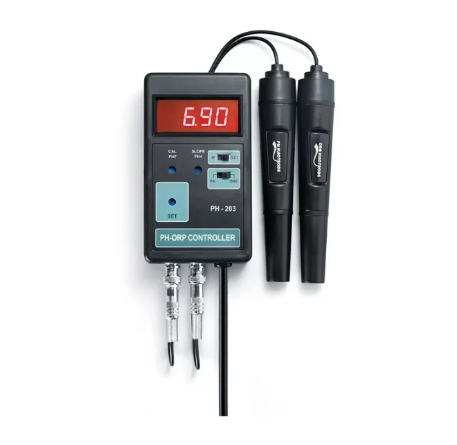 PH-201 Digital PH CO2 Controller Meter with LCD Display 0.00-14.00pH for Aquarium Fish Tank with Switched Socket AC 100-240V