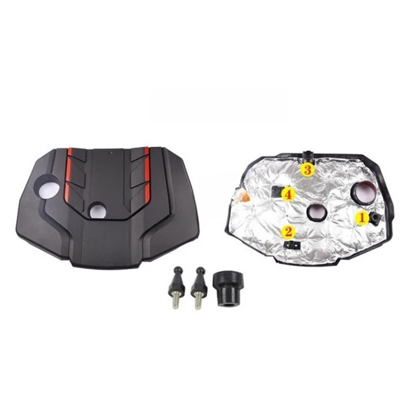 

For Toyota Corolla ABS Black Appearance Car Engine Cap Trim -