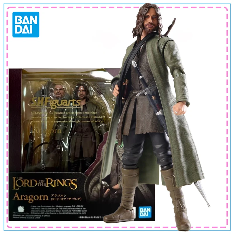 

Bandai S.H.Figuarts The Lord of the Rings Aragorn Action Figure Genuine SHF Model Kit Figures Joints Movable Model for Toys Gift