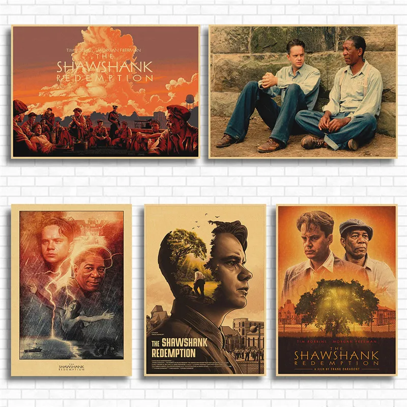 The Shawshank Redemption Kraft Paper Poster Bar Cafe Living Room Dining room Wall Decorative Paintings