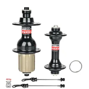 Novatec-Road Bike Hub ، A171SB ، F172SB ، أمامي 20 ساعة ، خلفي 24 ساعة ، تحرير سريع ، دراجة قابلة للطي ، 4 أقراص محمل ، 8-9-10-11-12 سرعة أعلى 7 مبيعات تحمل محور ريم 20 - No1