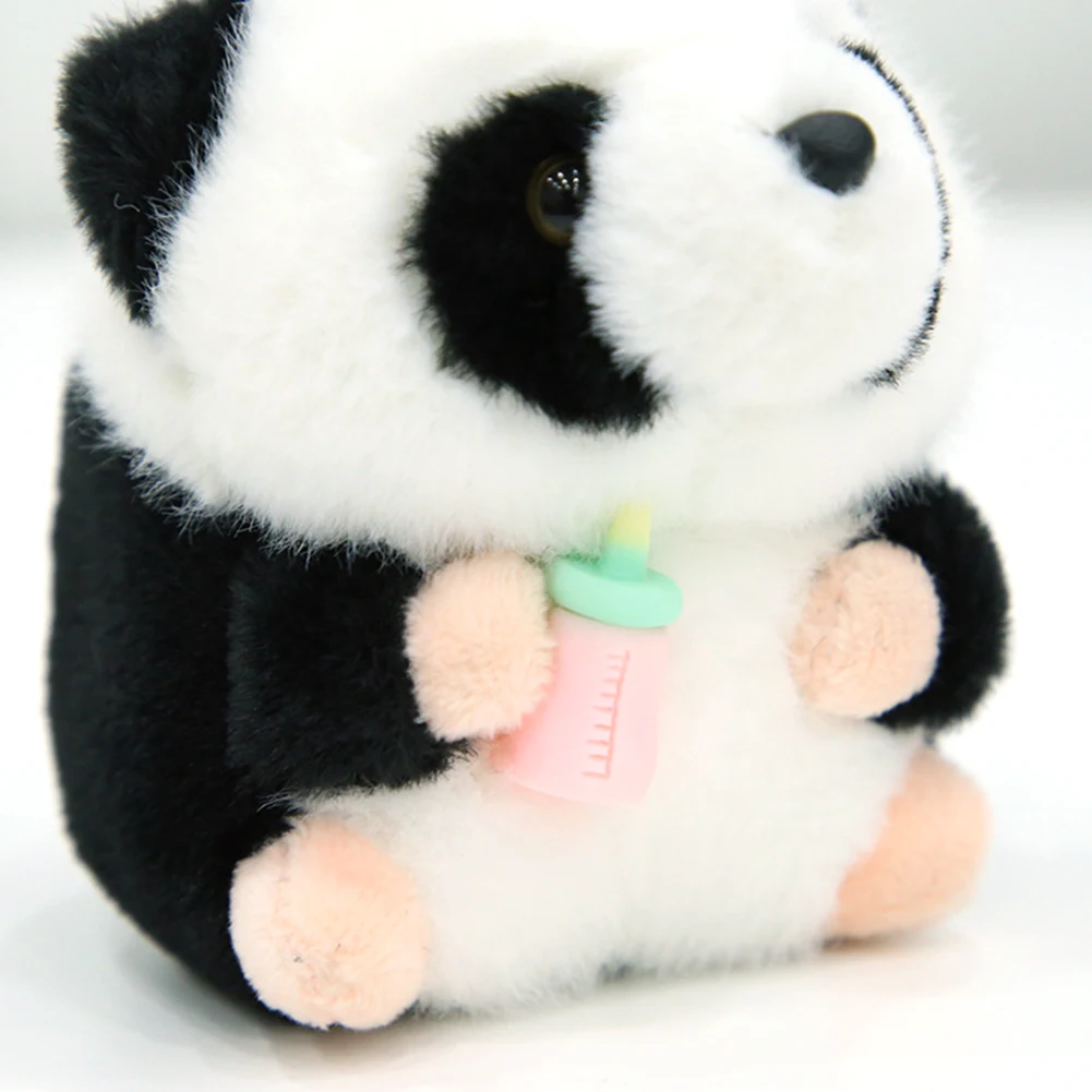 Adorabile biberon morbido peluche Panda portachiavi moda portachiavi ciondolo borsa per la decorazione della borsa chiave