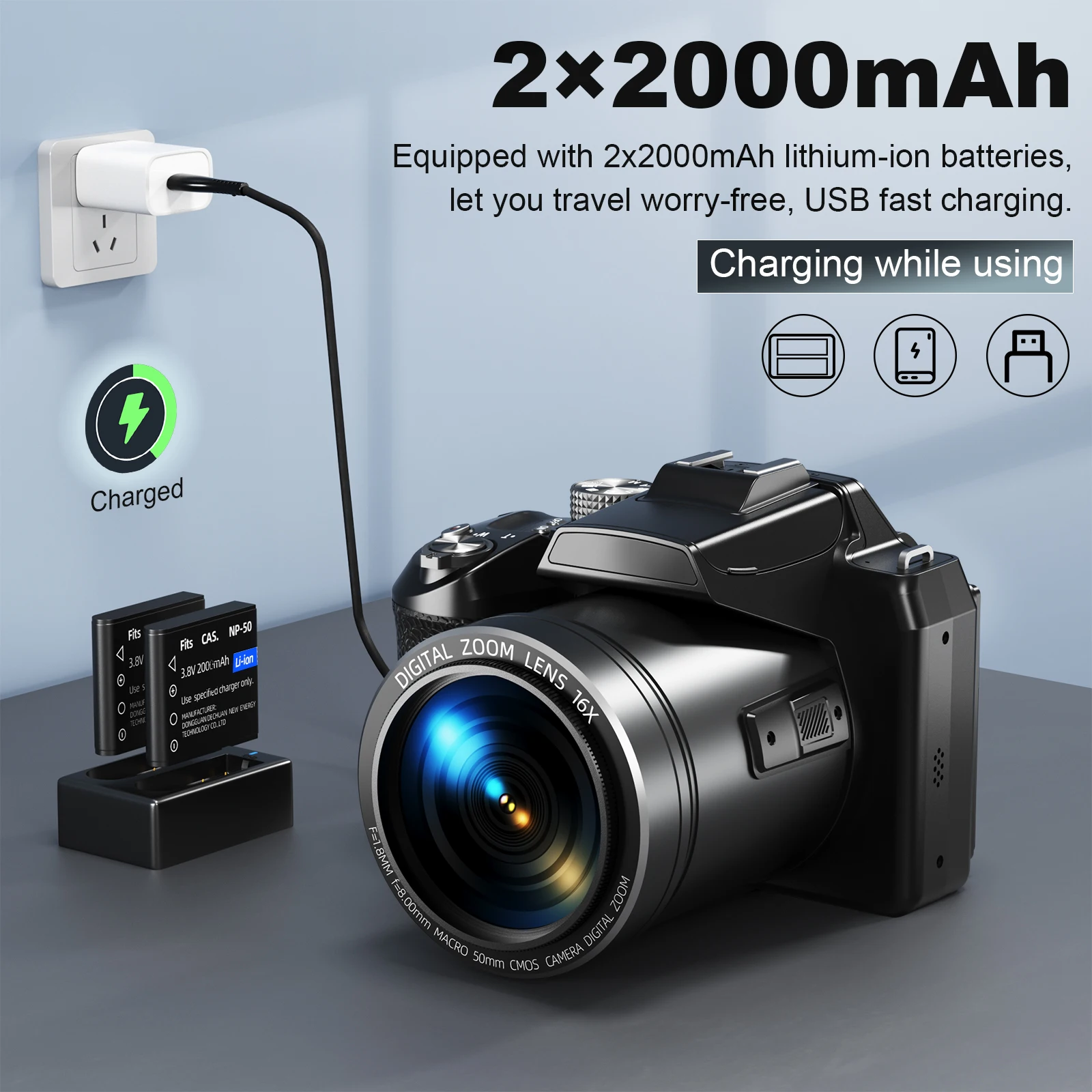 デジタルカメラ S205 64MP NBD S205 64MP Professional Digital Camera for Photography 5K