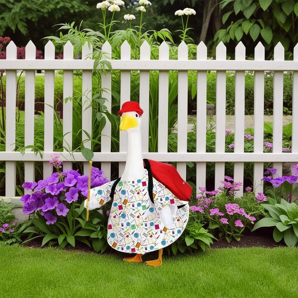 

Goose Statues Landscape Ornament Farm Animal Simulation Model Toy Back To School Goose Figurine Sculpture Indoor Home Decoration