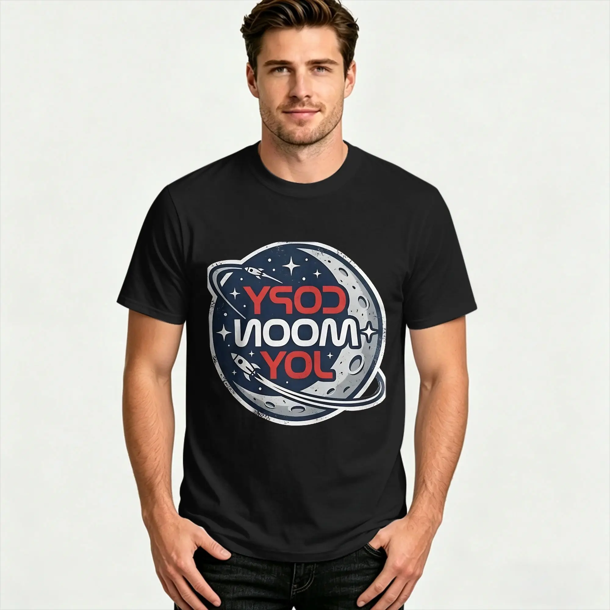Copy Moon Joy Artemis T-Shirt  Hip Hop T-Shirts Short Sleeve Aesthetic Tops Summer 100% Cotton Plus Size 5XL Clothing
