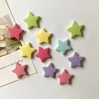 6pcs Colored Resin Five-pointed Star Refrigerator Home Decoration Photo Message Magnet