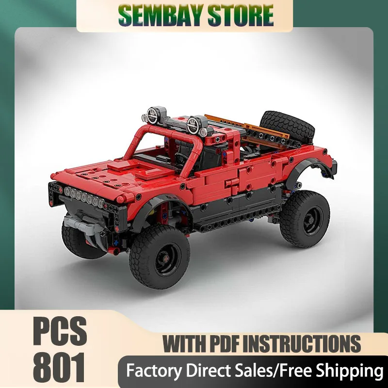 Modèle de voiture urbaine Moc briques de Construction camion tout-terrain 42213 modèle modulaire blocs technologiques noël bricolage jouet Construction cadeau