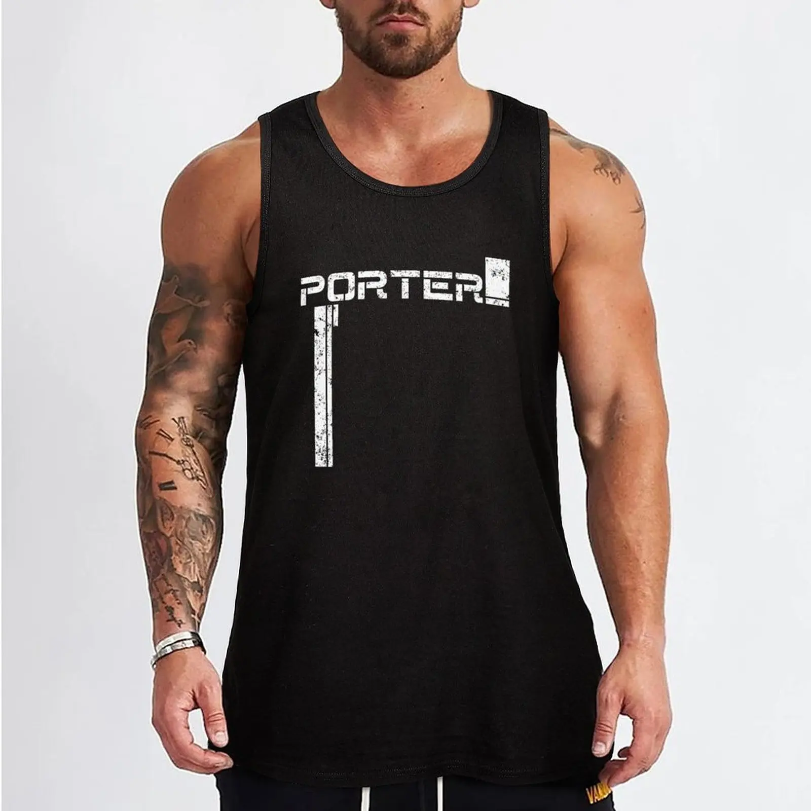 Death Stranding Porter Logo Tank Top Men's sleeveless gym shirts t-shirt for man