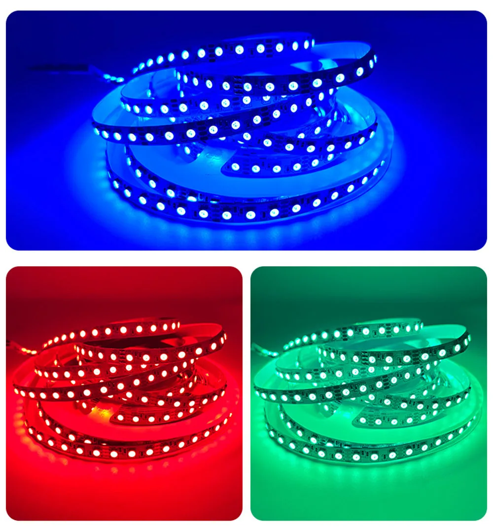 5m 12v 24v wodoodporny 5mm 8mm 15m 3535 listwy RGB LED 240 led/m 120 led/m kolorowy miękki elastyczna taśma wymienny na zewnątrz wewnątrz