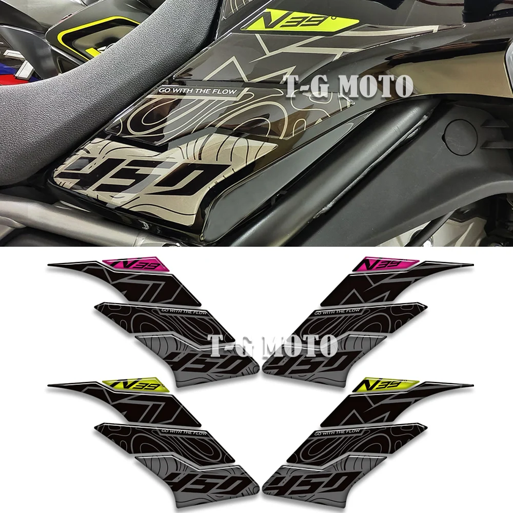 For CFMOTO 450MT 450 MT Adventure Tank Pad Cap Gas Fuel Oil Knee Protection Stickers Decals Accessories
