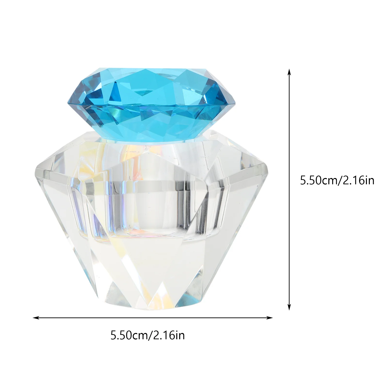 1 قطعة مسمار الفن كريستال غير النظامية كوب الاكريليك مسحوق خلط حاوية سائلة مانيكير مسمار مسحوق طبق مانيكير كوب سائل #4