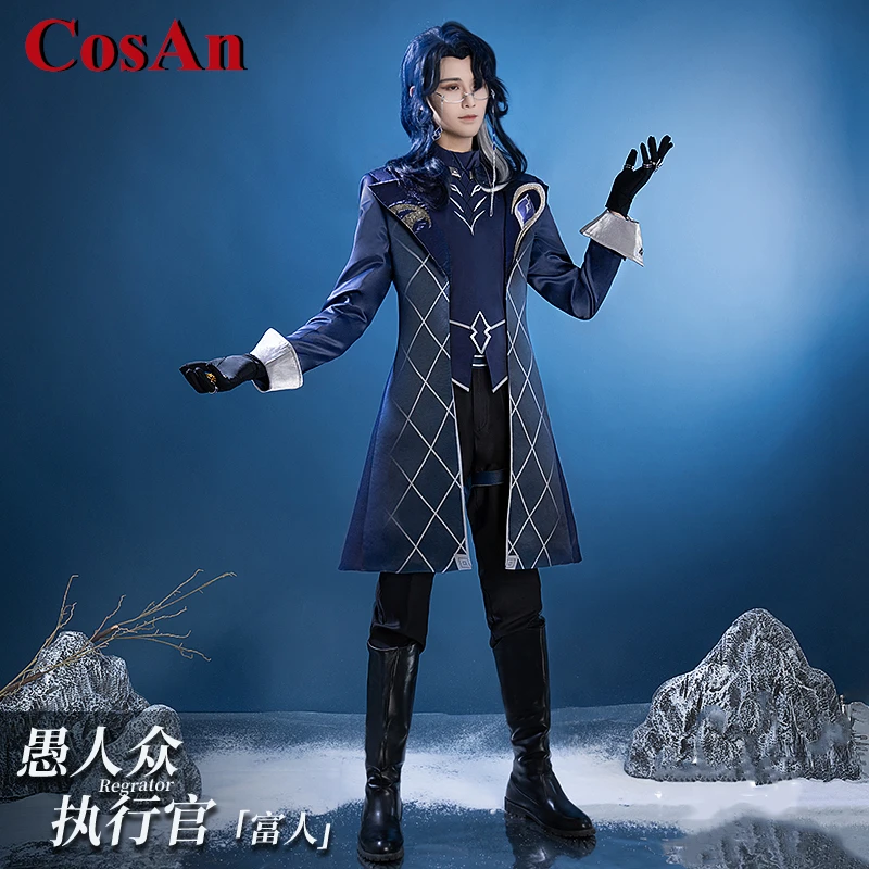 

CosAn Game Genshin Impact Pantalone Cosplay Costume Fashion Handsome Fatui Cloak Uniform Activity Party Role Play Clothing