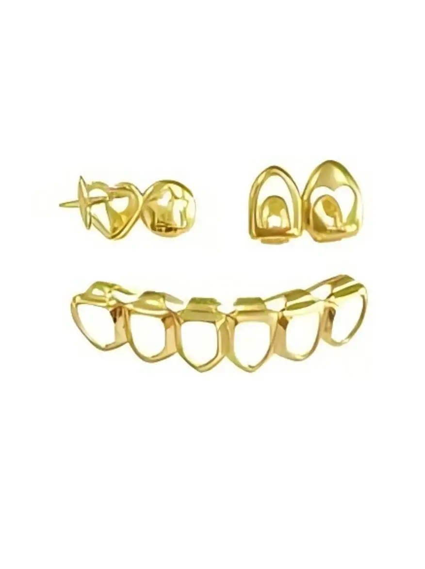 العناصر المشهورة: ديكورات أسنان الهيب هوب المجوفة على شكل قلب وإكسسوارات الحفلات وهدايا العطلات