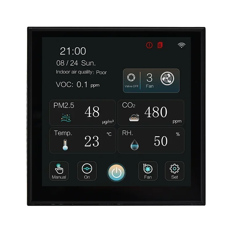 2026/WIFI Temperature Controller Fan Coil Units FCU Thermostat Cooling Heating Ventilation Controller