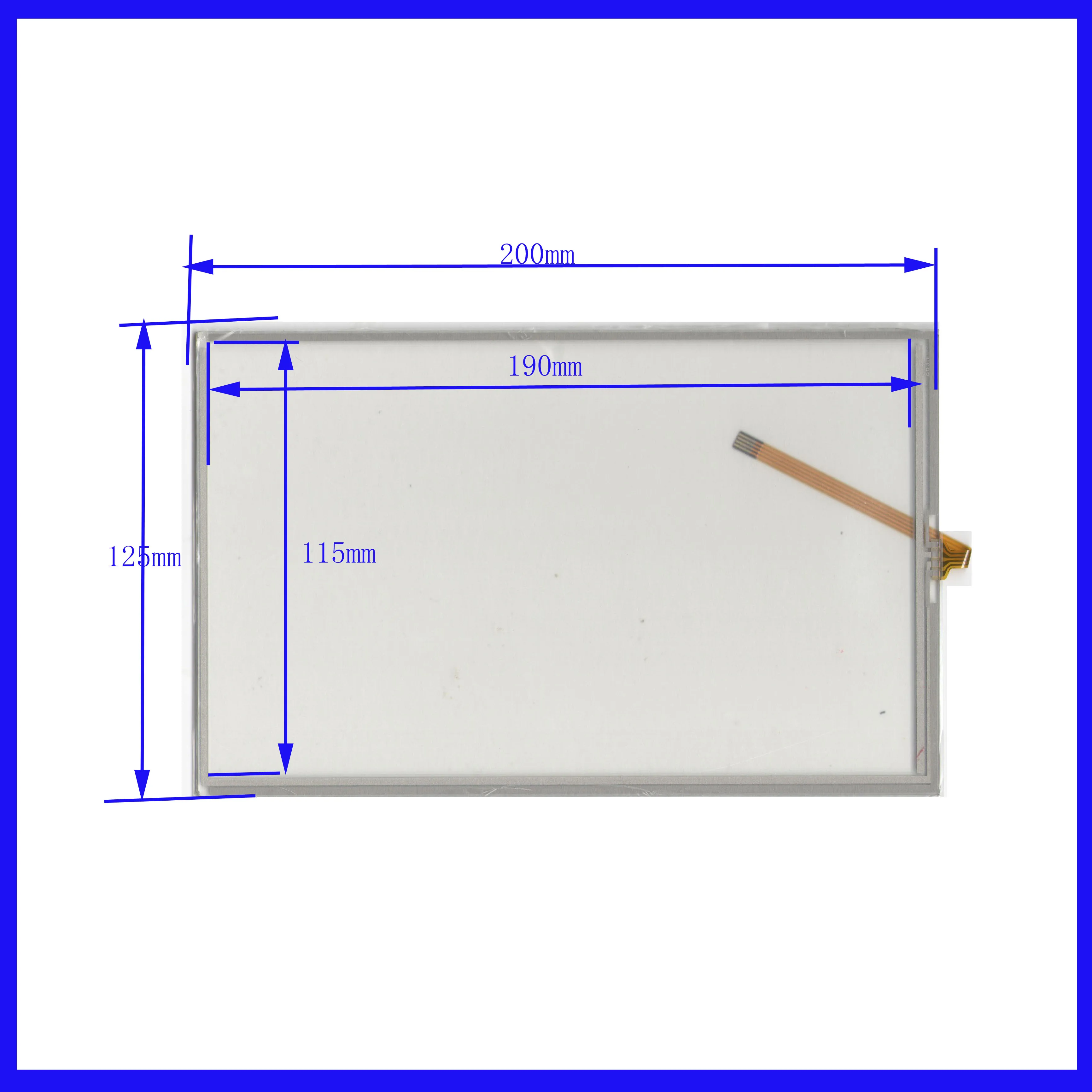 

200*125 9inch 4lines resistance screen for car DVD redio this is compatible 200*125mm