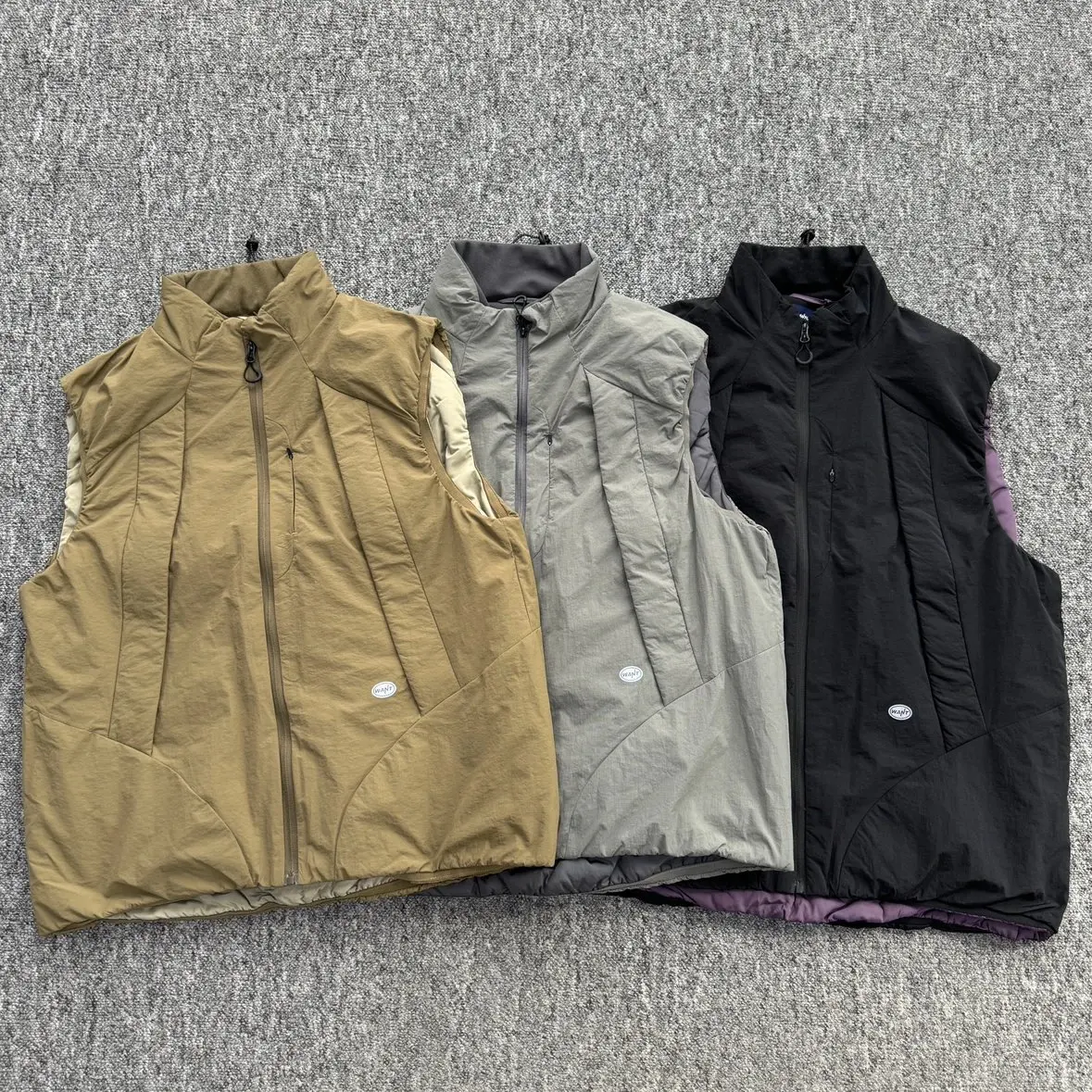 

Японский функциональный уличный инструмент с несколькими карманами и воротником-стойкой, термохлопковый жилет