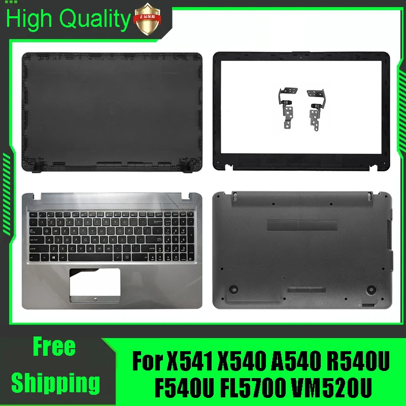 Carcasa Superior Trasera para Portátil ASUS X540U X540L A540U R540U FL5700 VM520U, Cubierta Superior Trasera, Bisel Frontal, Reposamanos, Carcasa Superior e Inferior